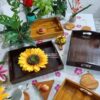 Wooden Serving Tray | Tea & Breakfast Tray | কাঠের ট্রে।